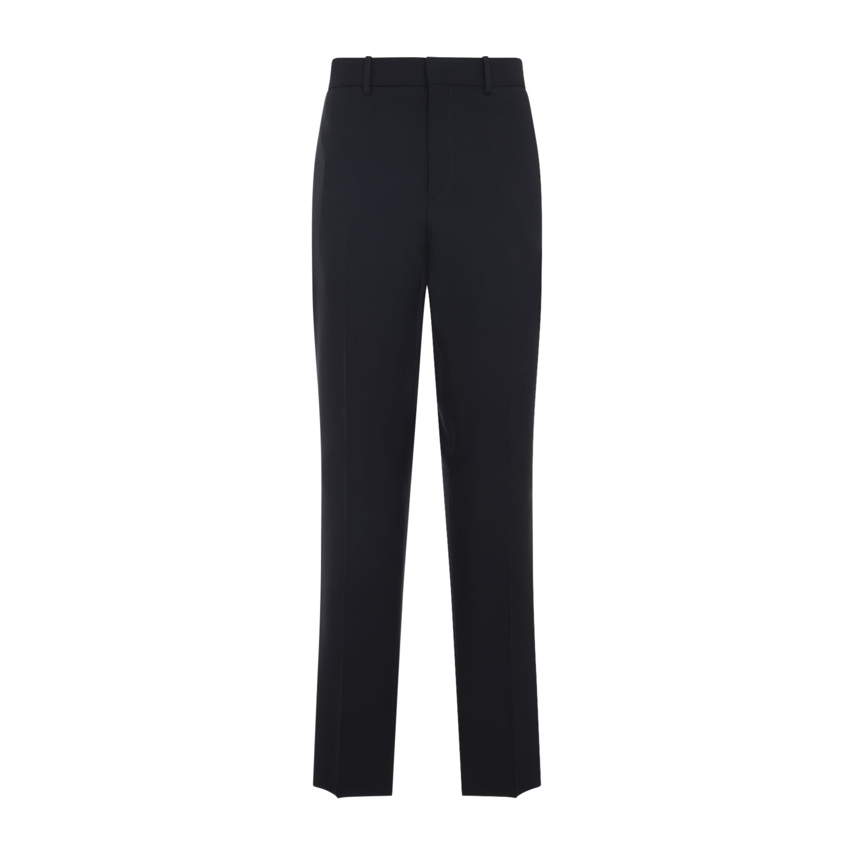 Tailored Slim Fit Navy Wool Pants