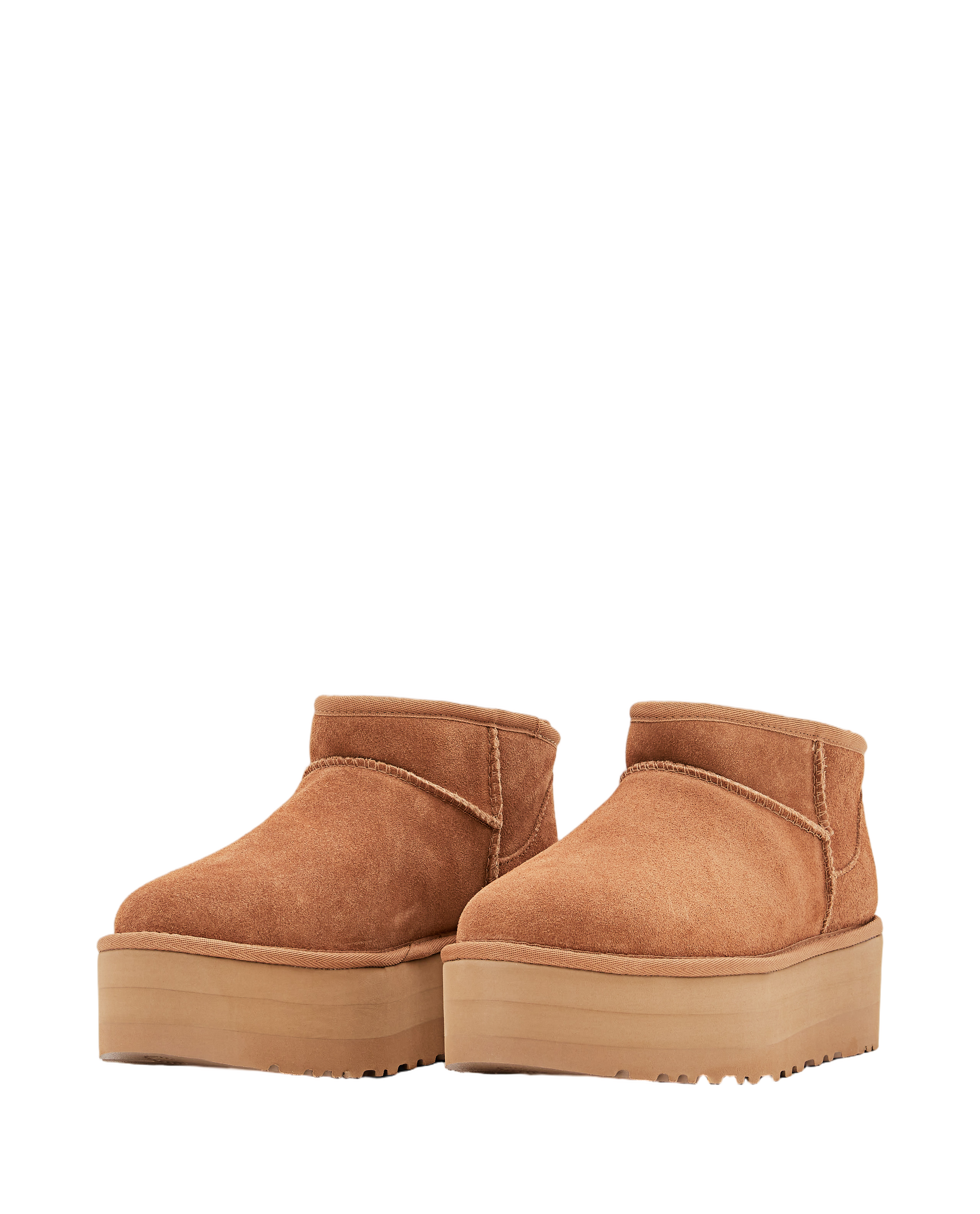 Brown W Classic Ultra Mini Platform Suede Boots