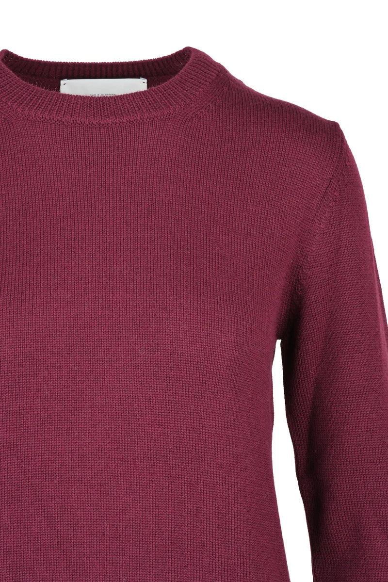 Crew Neck Sweater - Red