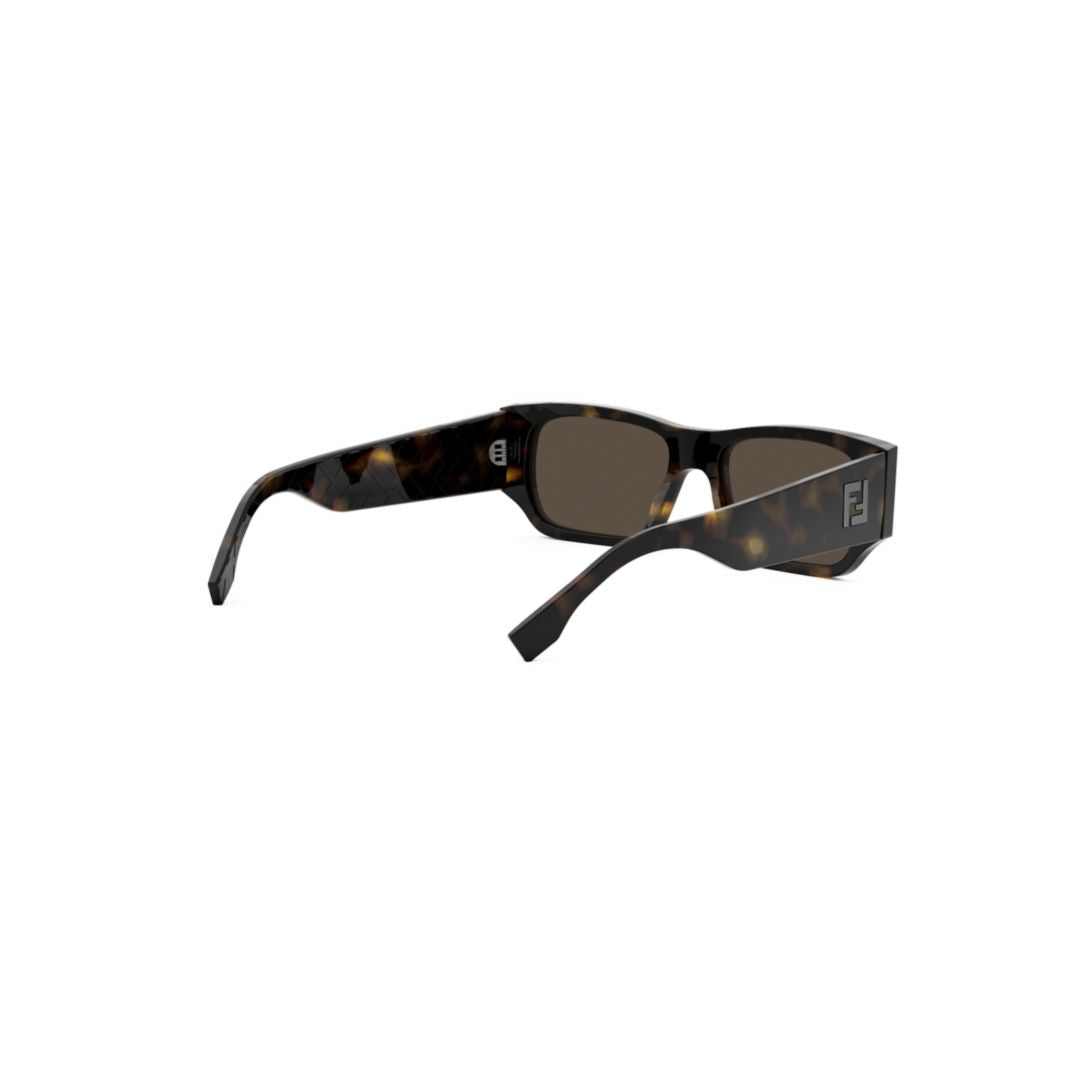 Fe40144i Rectangular Tortoiseshell Sunglasses