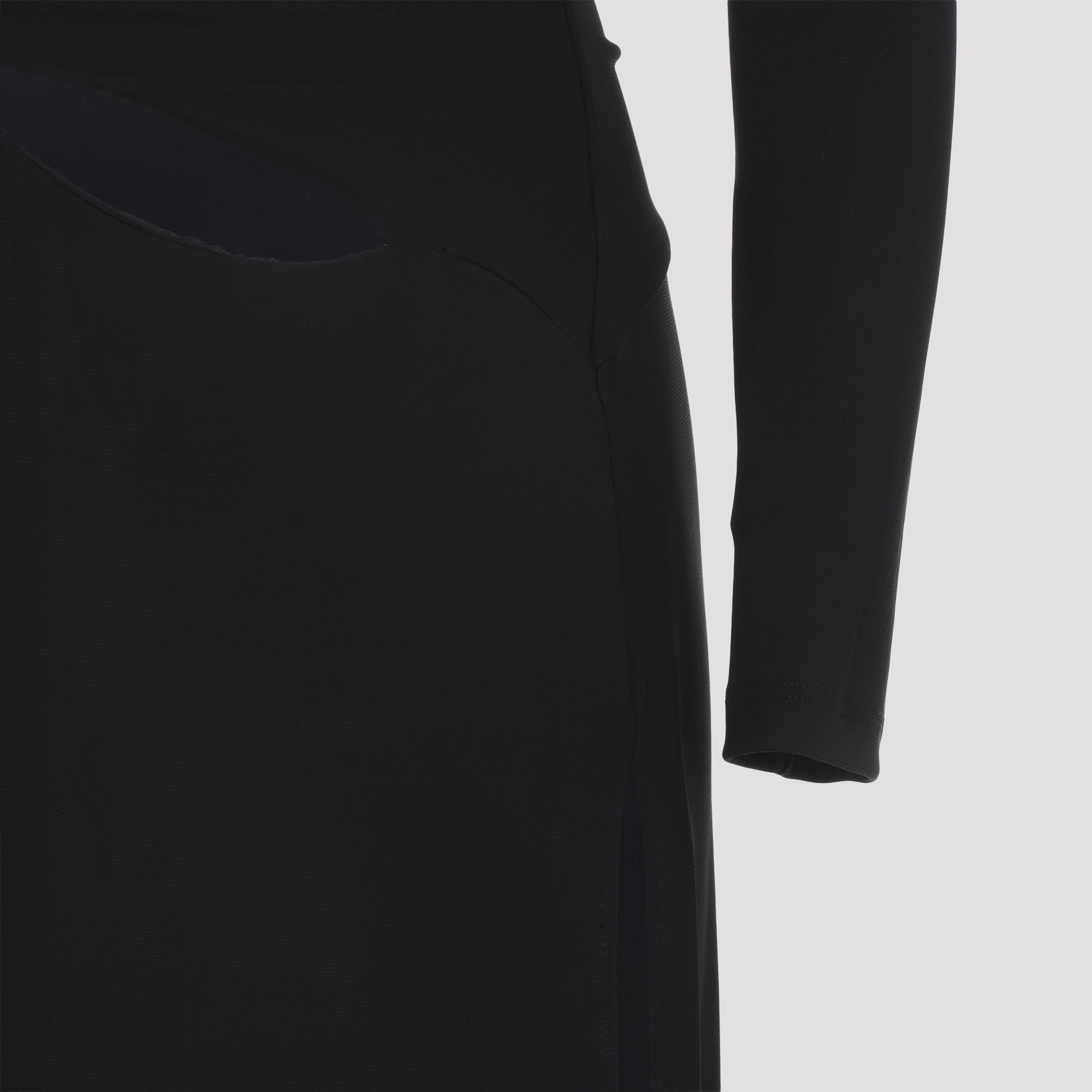 One-Shoulder Evening Dress With Cut-Out Waist
