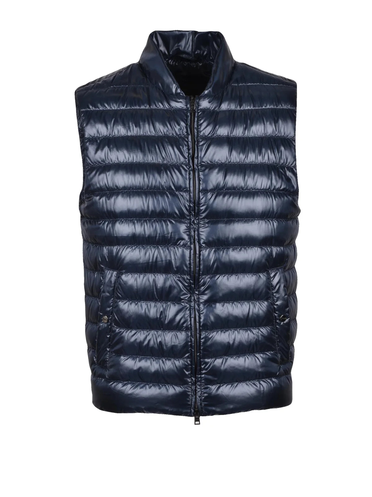 Blue Centogrammi Polyamide Down Vest