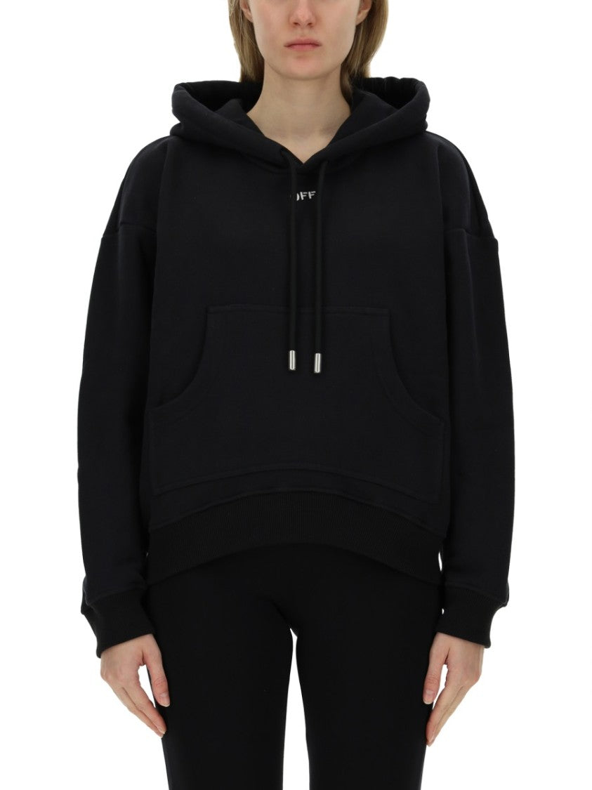 Black Oversized Hooded Sweatshirt