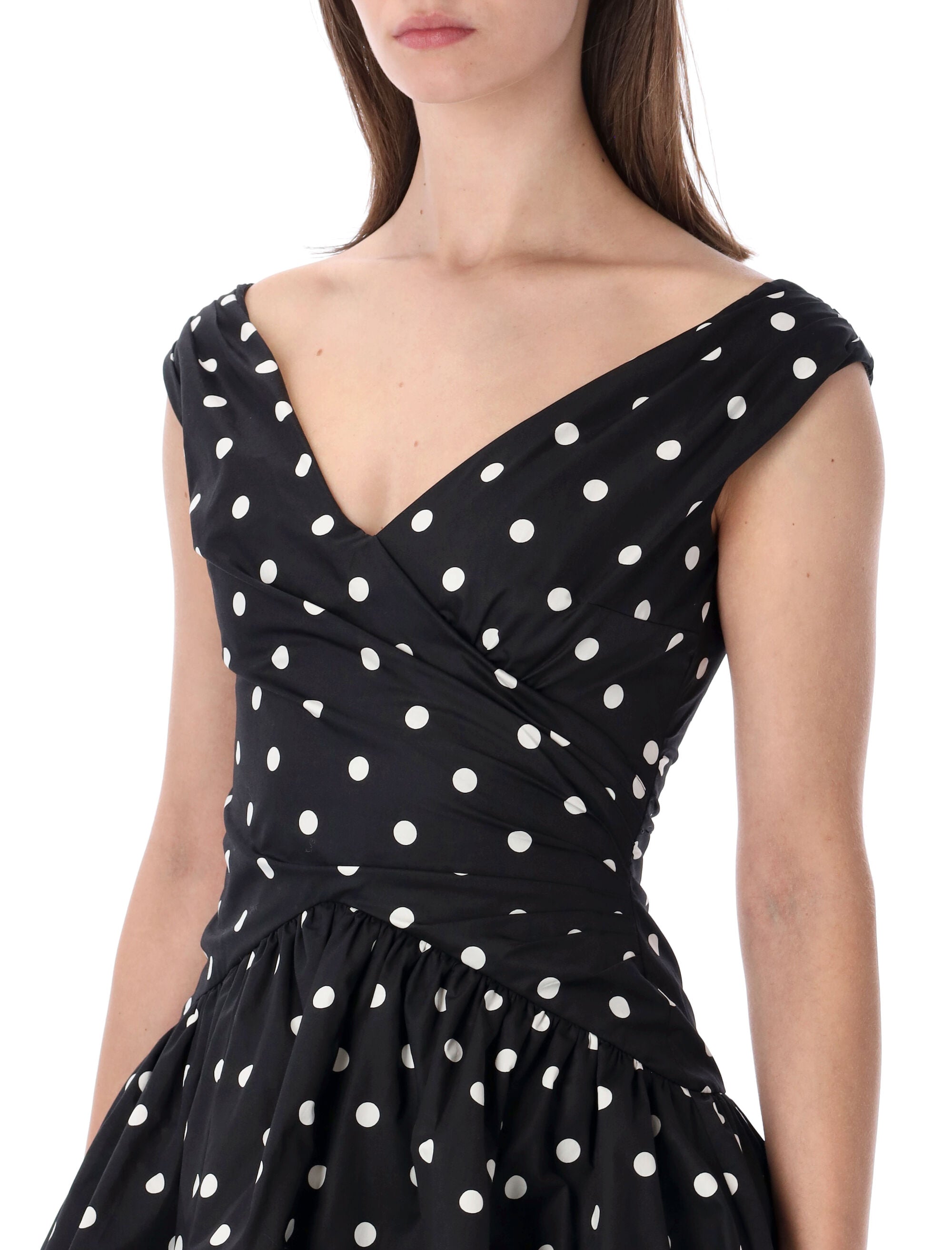 Black Polka Dot Mini Dress