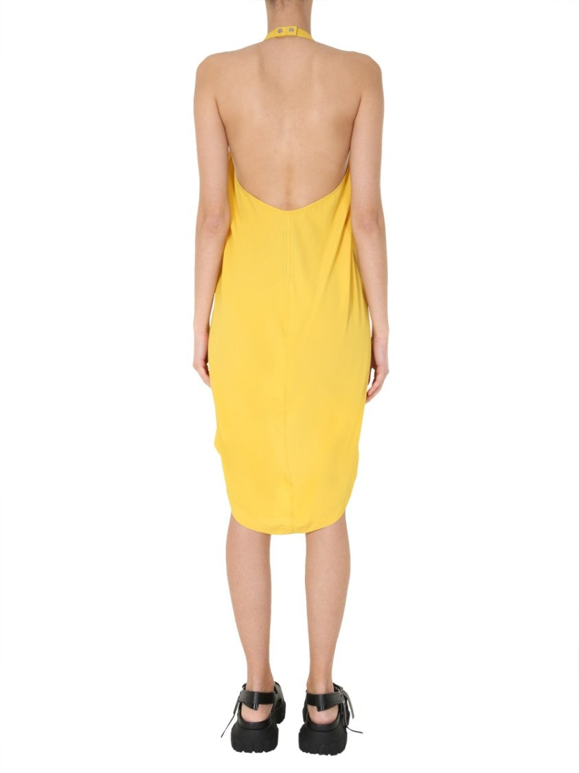 Geometric Cut-Out Midi Dress