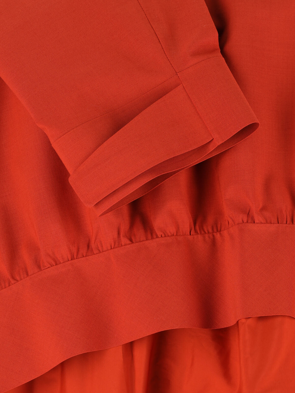 Orange Technical Taffeta Popover Logo Jacket