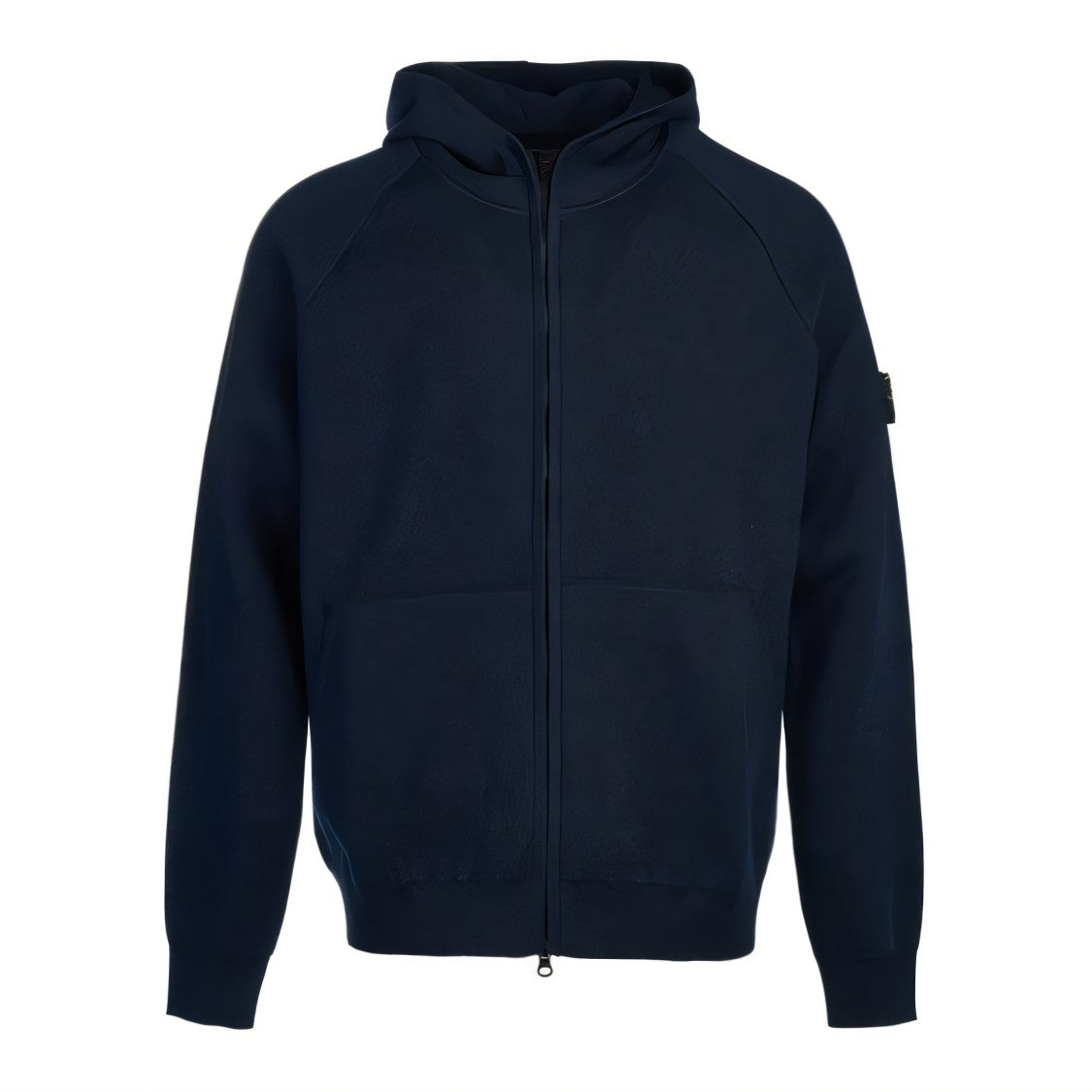 Hooded Black Sweatshirt with Zipper