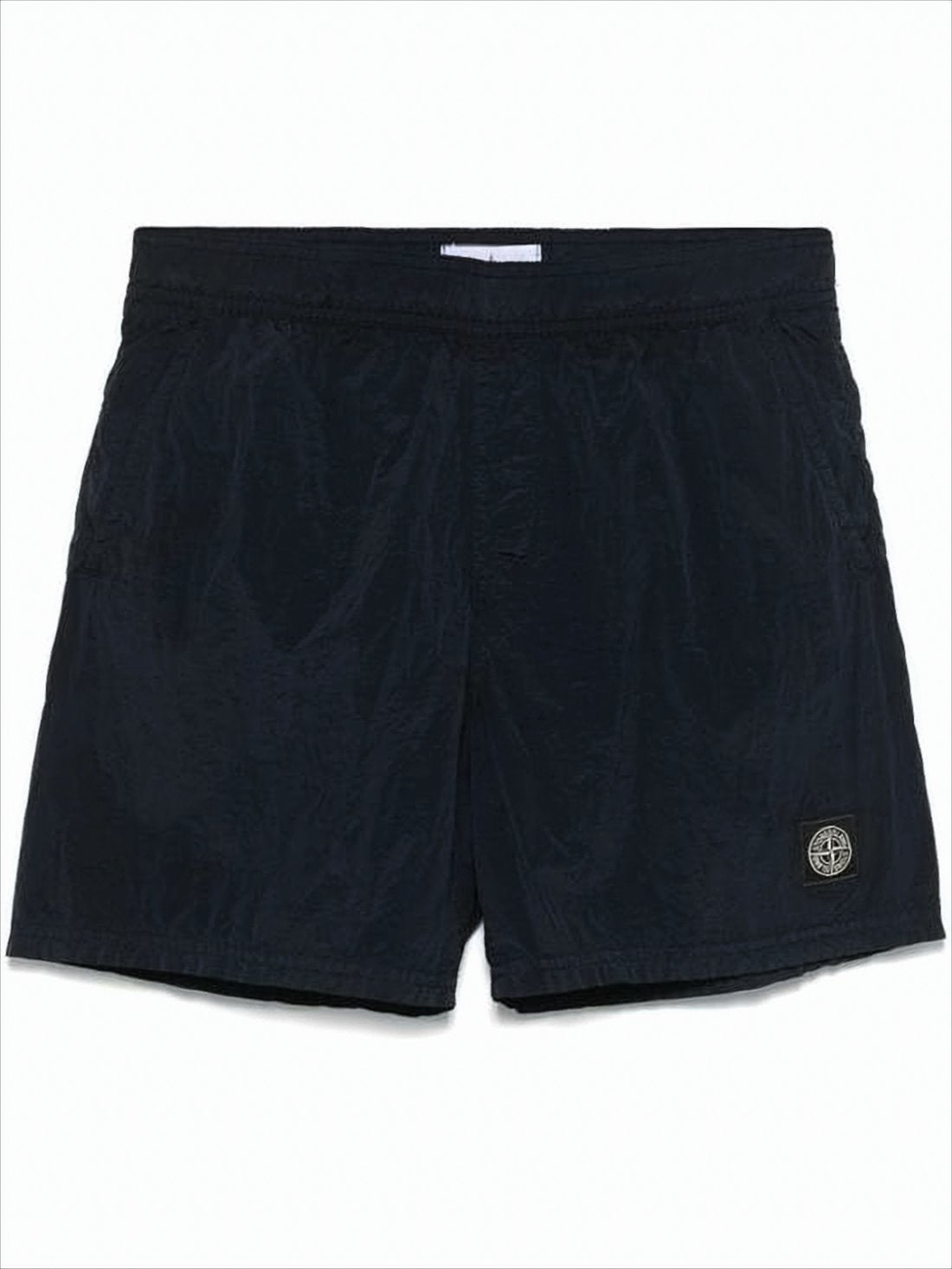 Mid-Thigh Black Stone Island Shorts