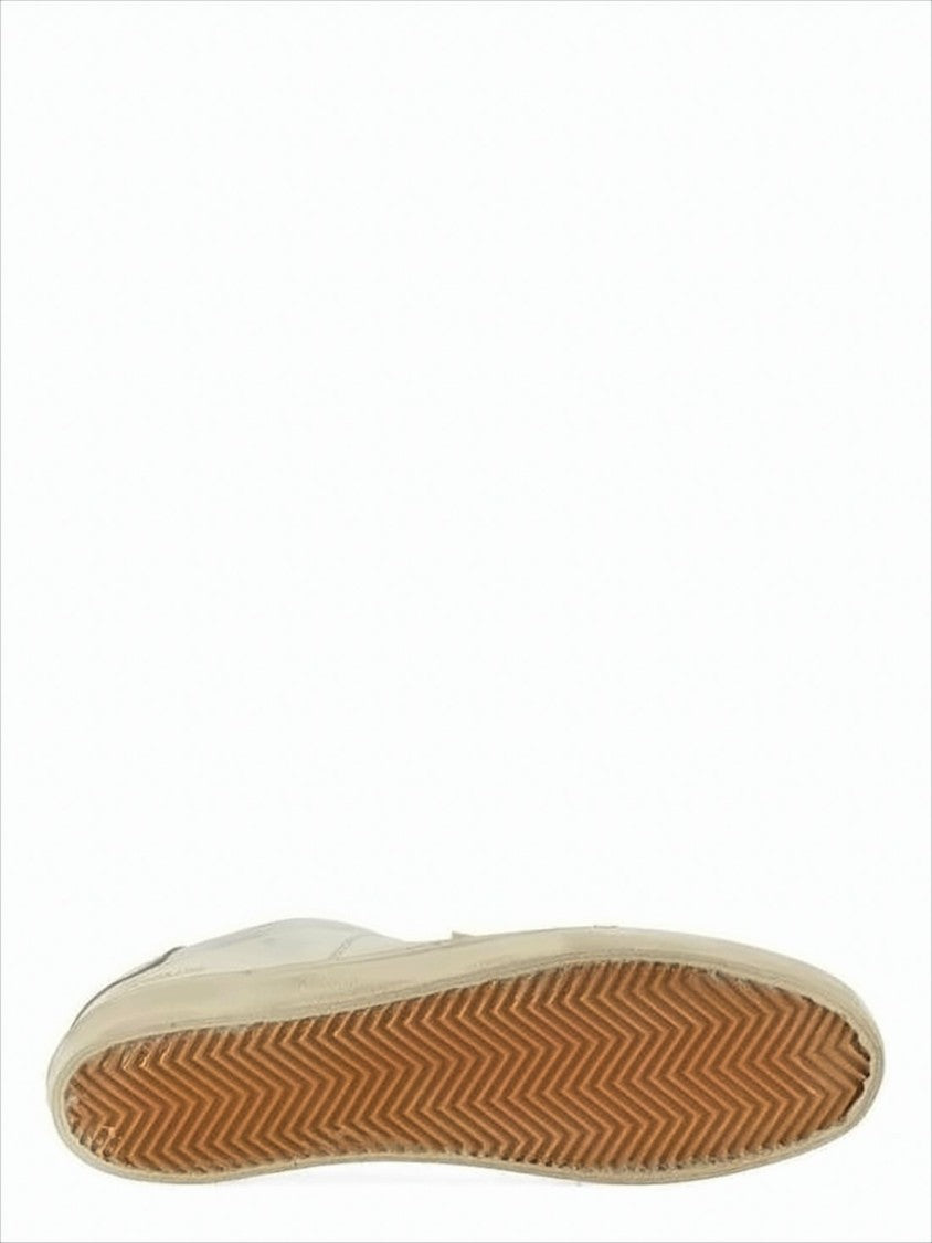 Distressed Low-Top Sneakers With Metallic Accents