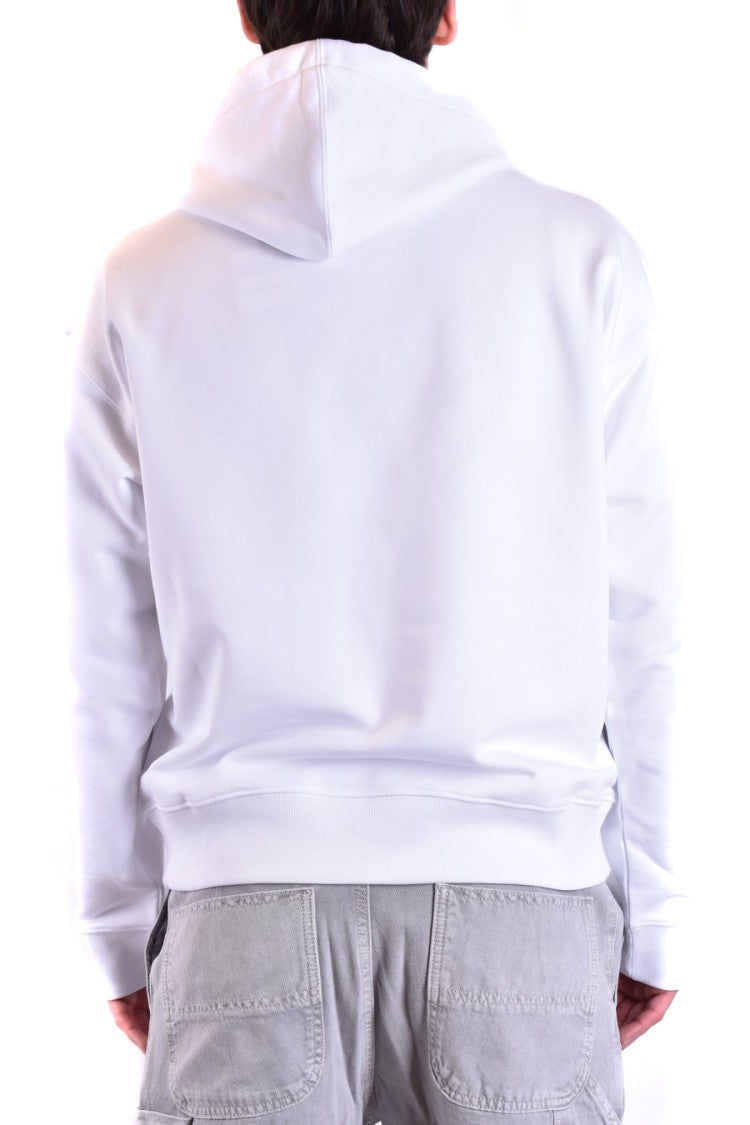 White Cotton Hoodie Sweatshirt
