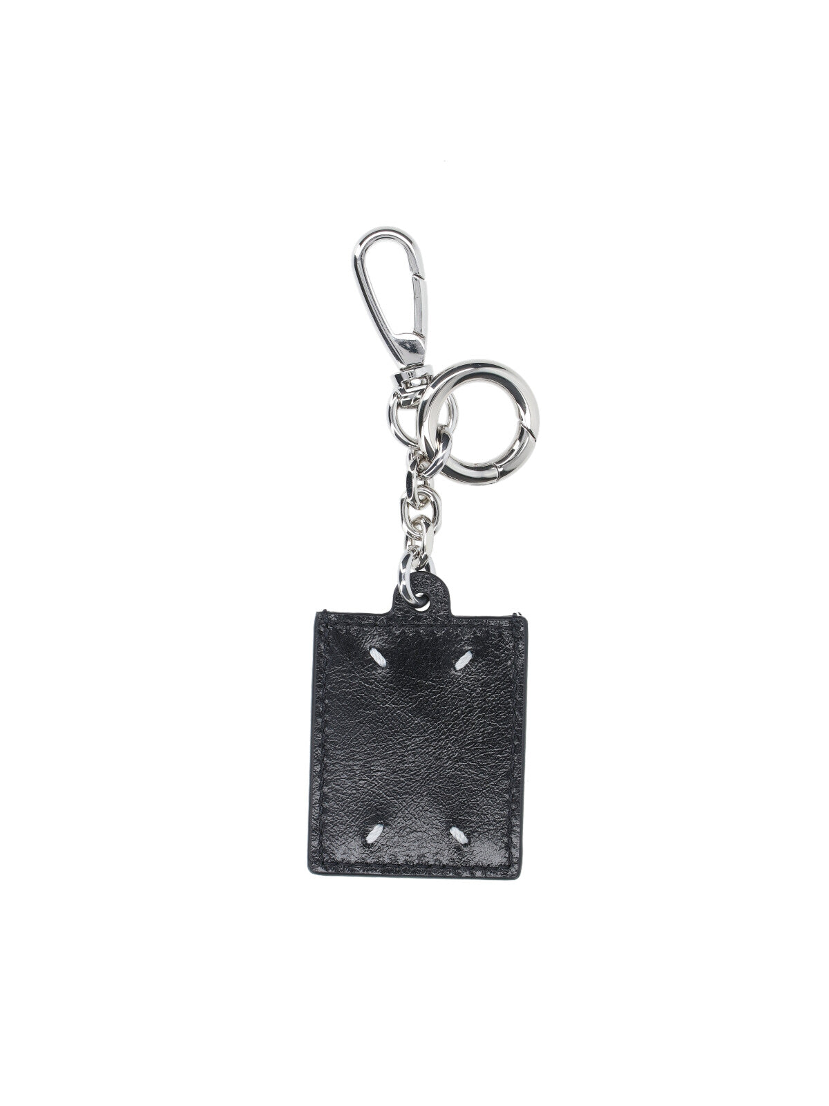 Keychain In Black Calfskin