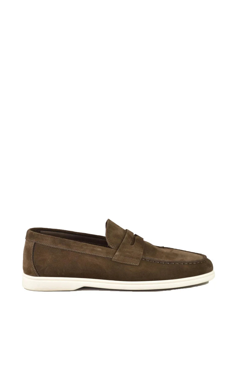 Men's Suede Loafer - Brown