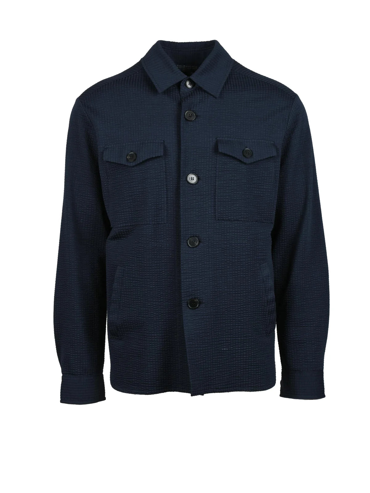 Blue 'Harris Wharf' Polyester Shirt