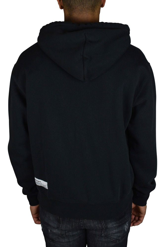 Cotton Hoodie With Blue Pelican Graphics