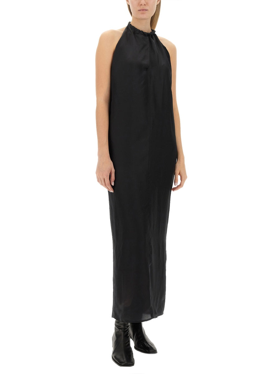 Halter Neck Midi Dress With Wide Back