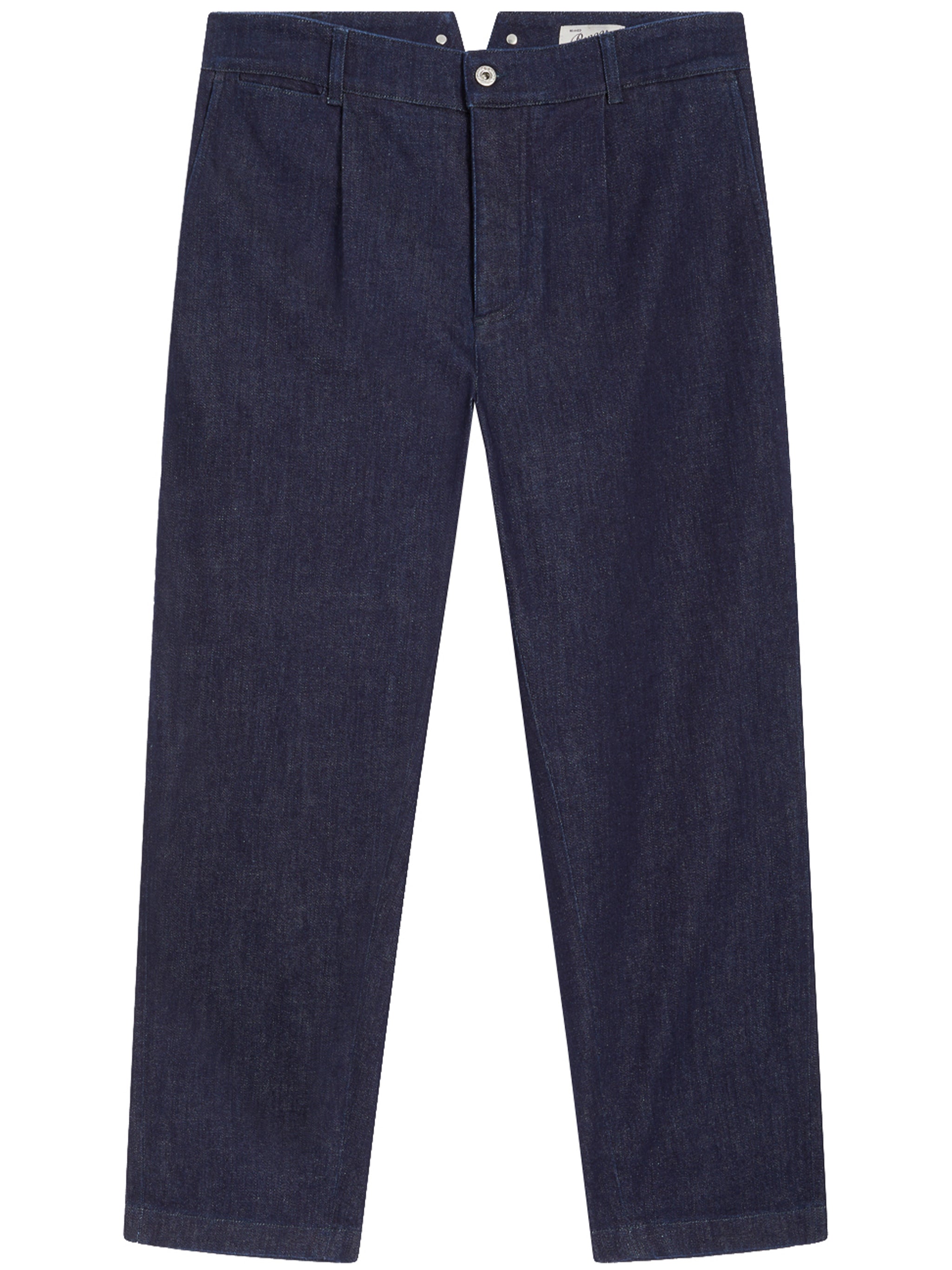 Blue Liam Straight Leg Tailored Pants