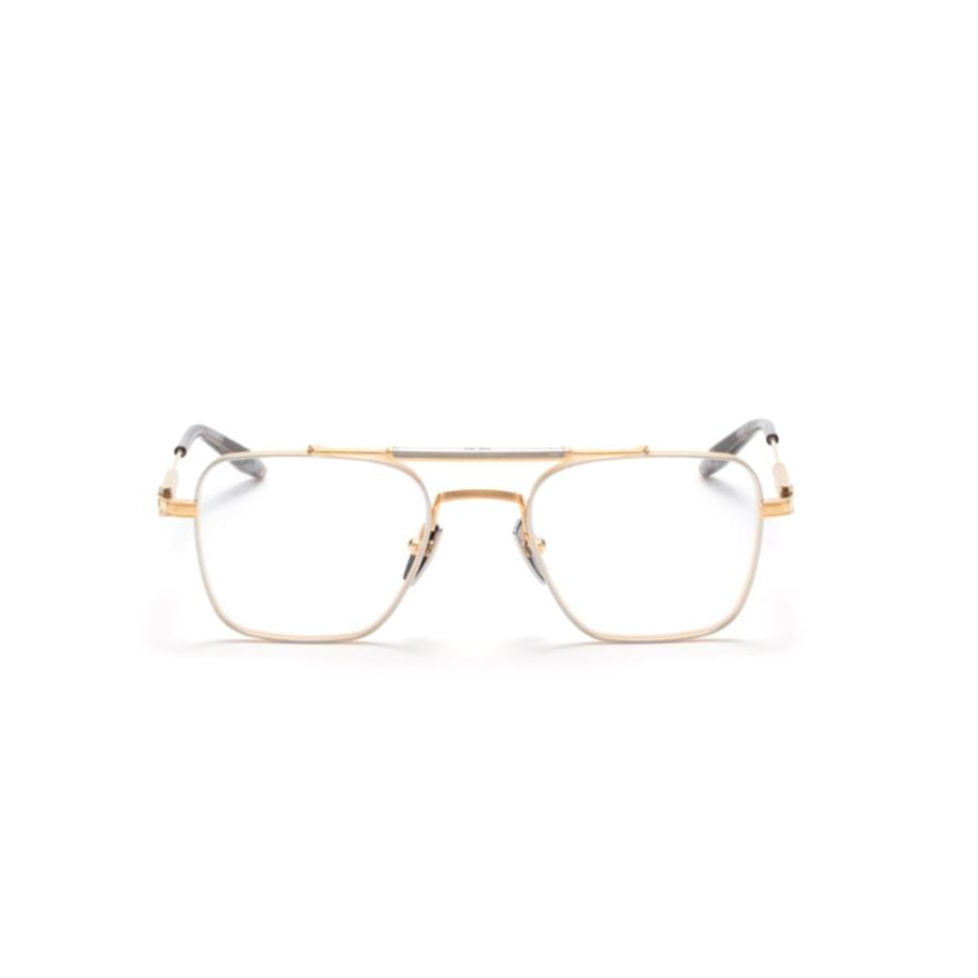 Europa Thin Metal Frame Eyeglasses with Double Bridge Design