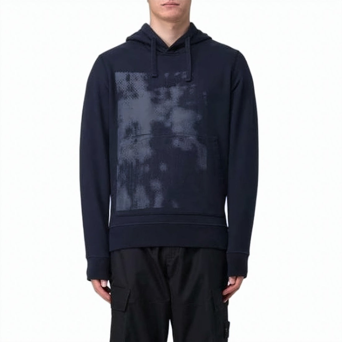 Long-Sleeve Hoodie with Abstract Pattern