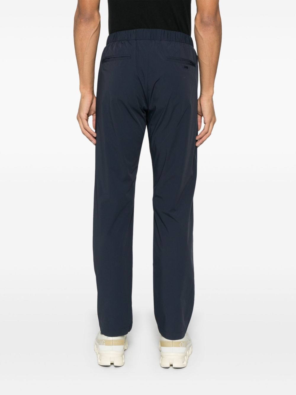 Midnight Blue Stretch Nylon Trousers