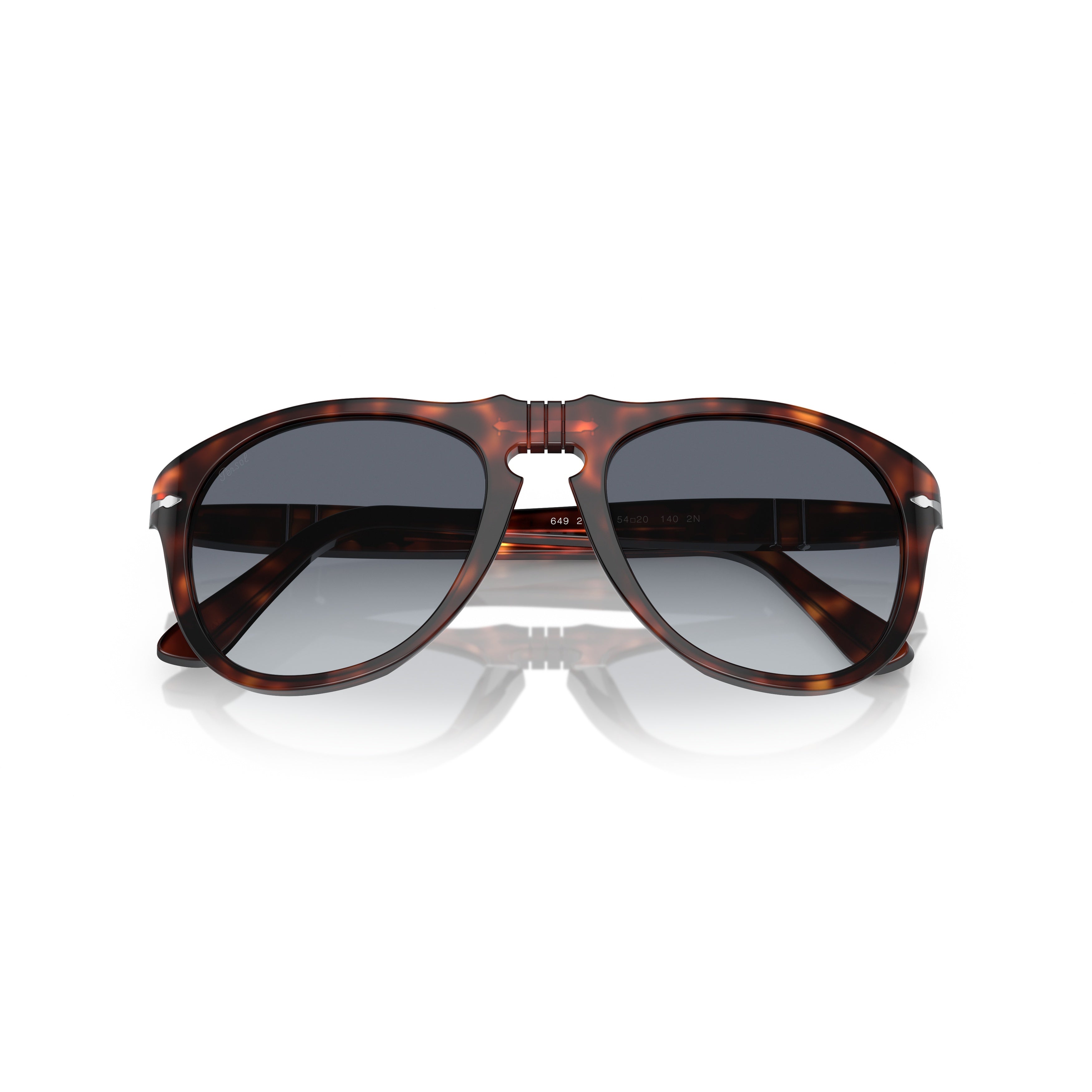 0po0649 Classic Aviator Sunglasses with Tortoiseshell Frame