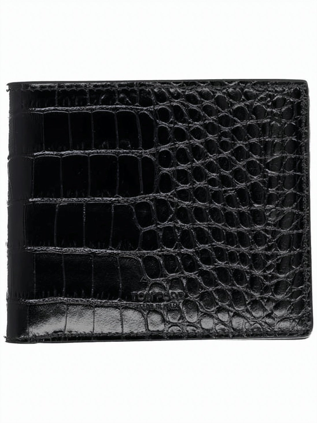 Crocodile-Embossed Calfskin Bifold Wallet by Tom Ford