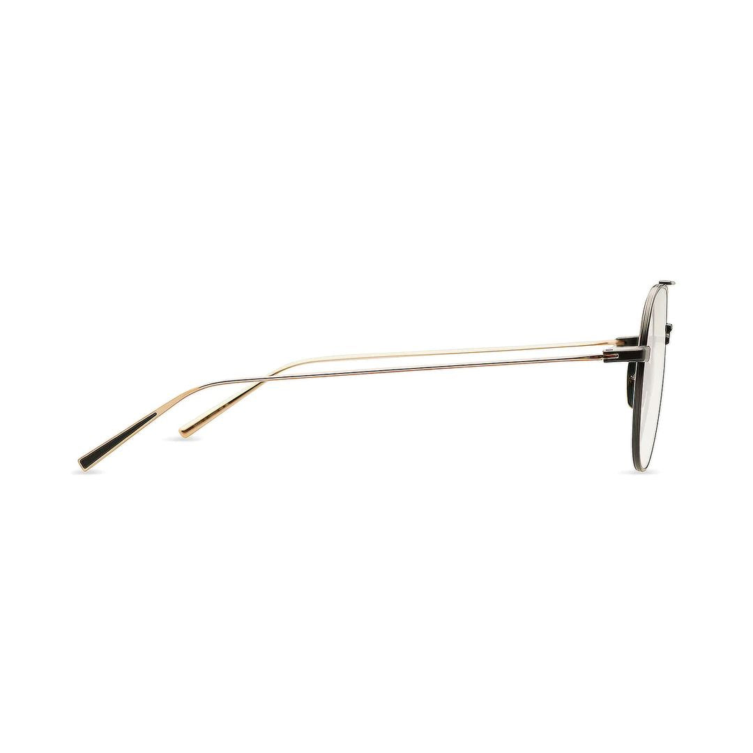 Artoa.79 Sleek Black Metal Frame Aviator Sunglasses