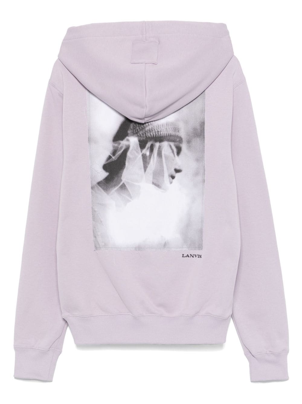 Light Purple Cotton Jersey Hoodie