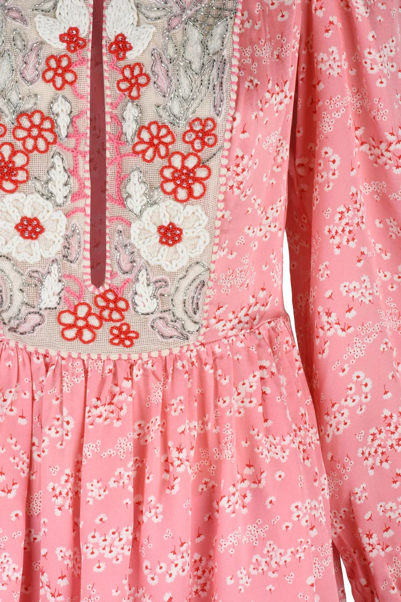 Satin Dress - Pink