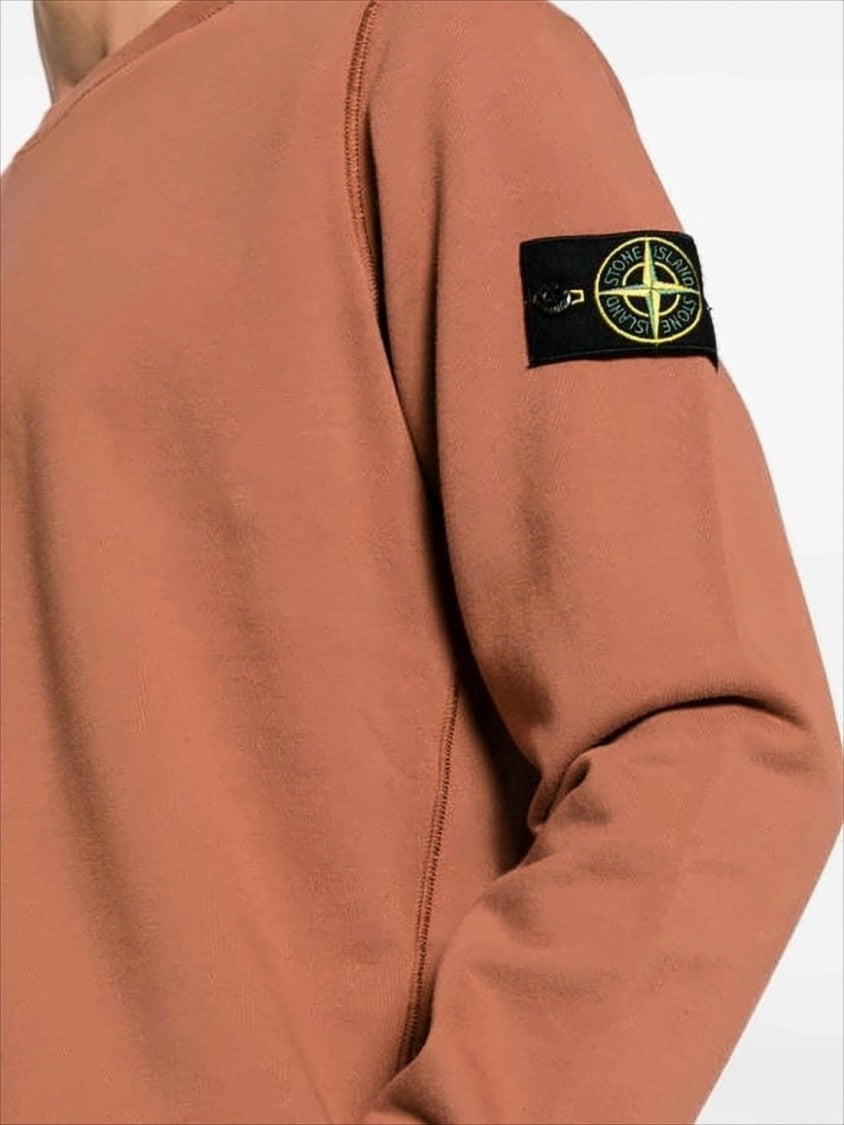 Long-Sleeve Sweatshirt with Compass Logo Patch