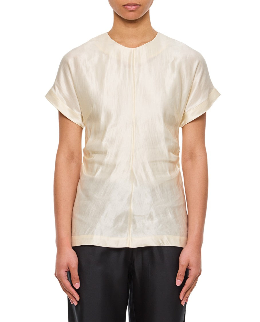 Fitted Short-Sleeved Blouse