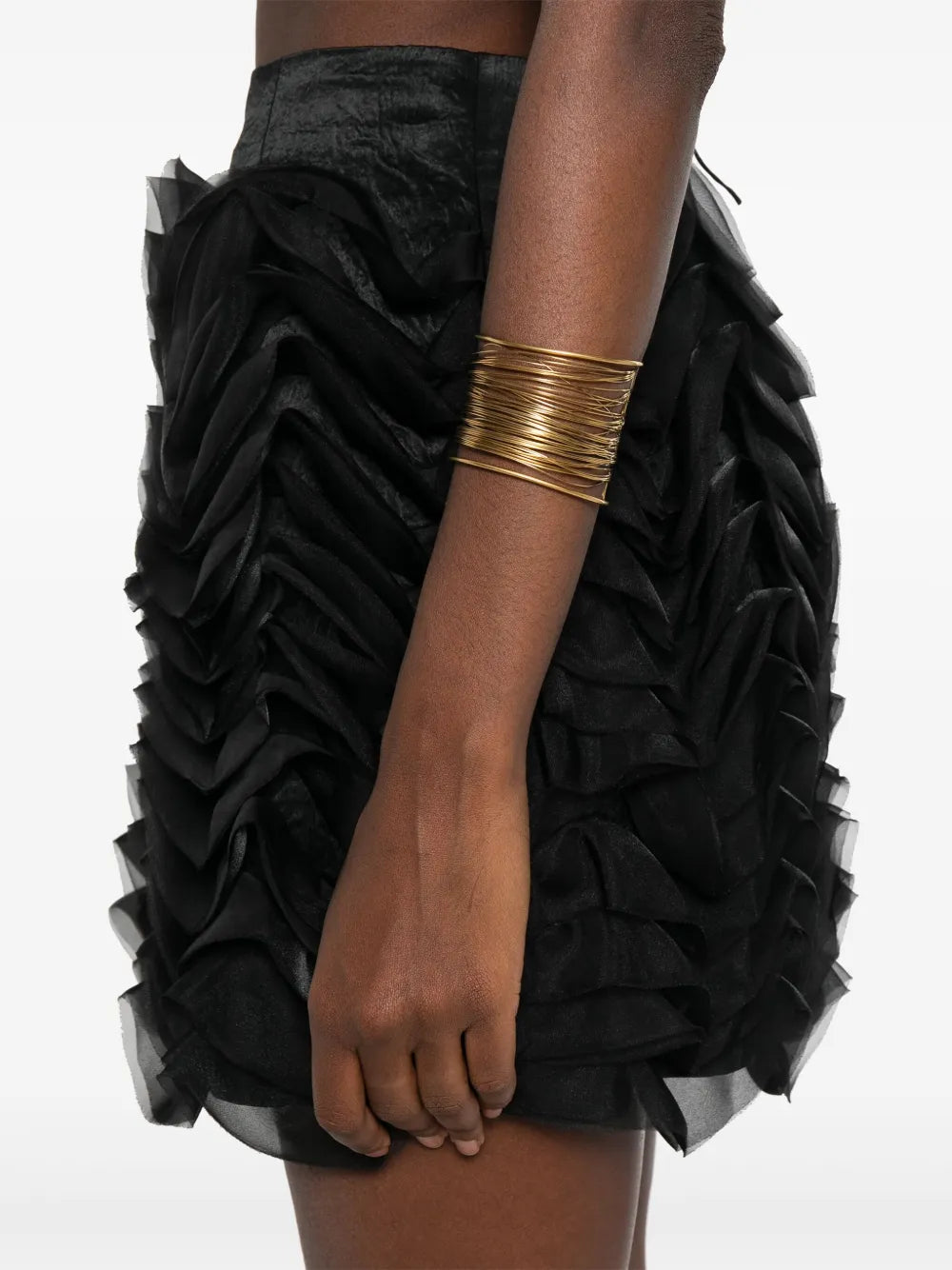 Minimalist Neutral Skirt with Silhouette
