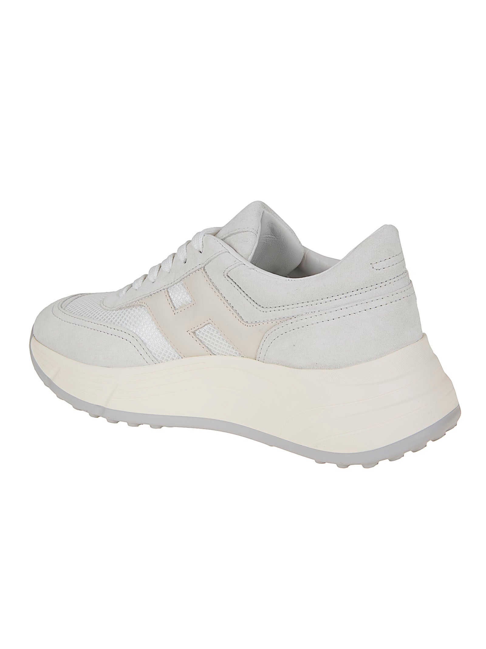 Hyperlight Suede and Technical Fabric Sneakers