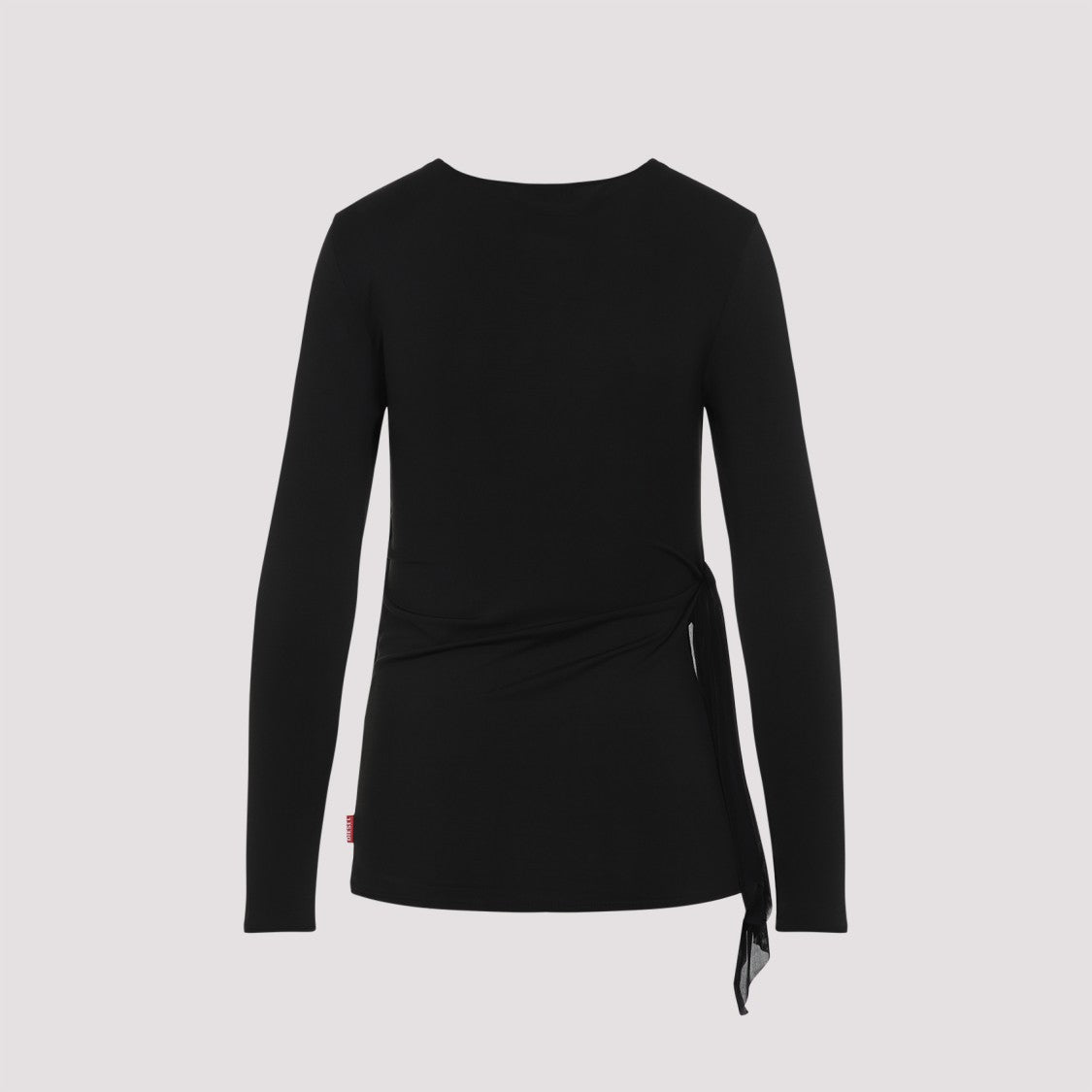 Wrap Design Top With Deep V-Neckline