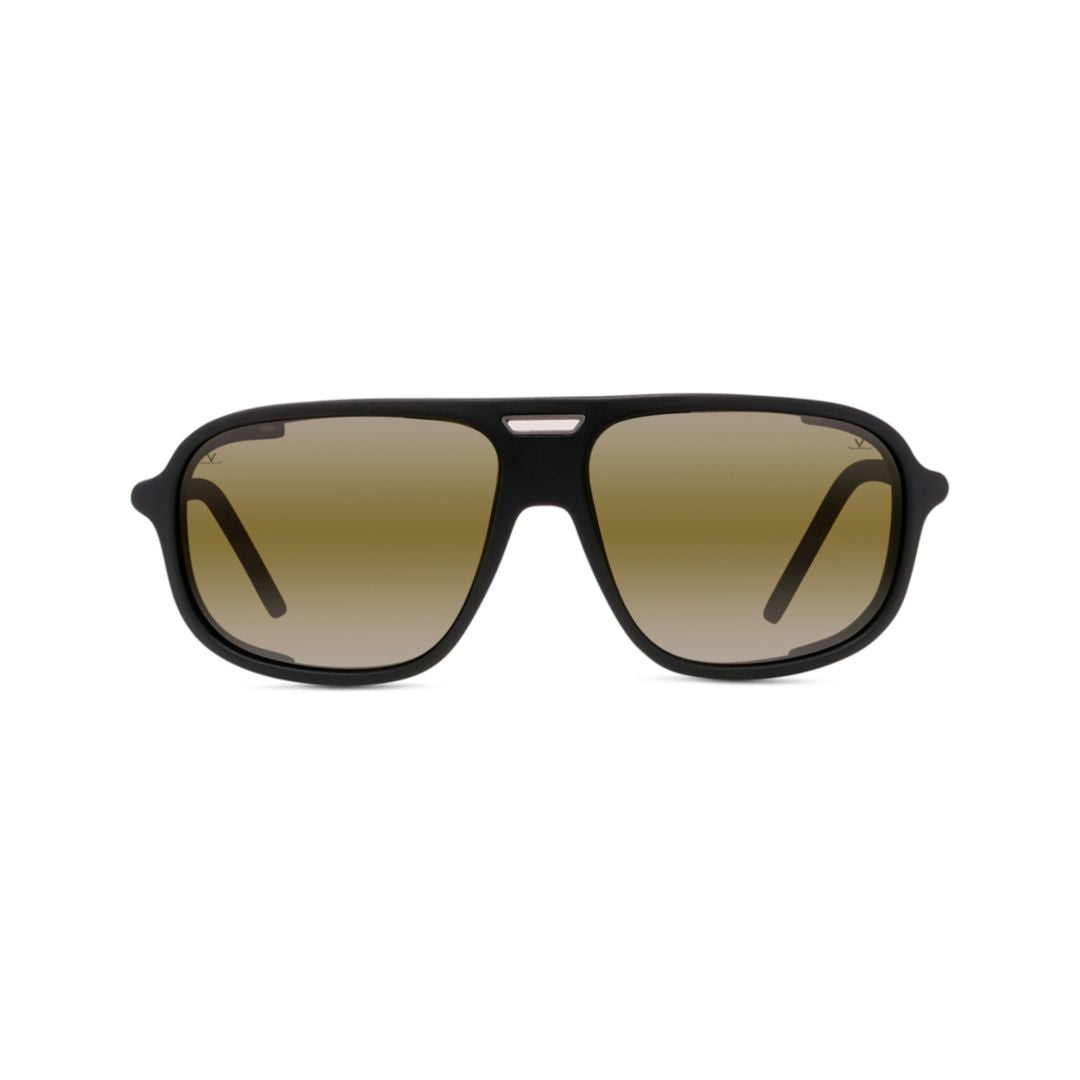 Vu40022u Rectangular Frame Sunglasses with Double Bridge Design