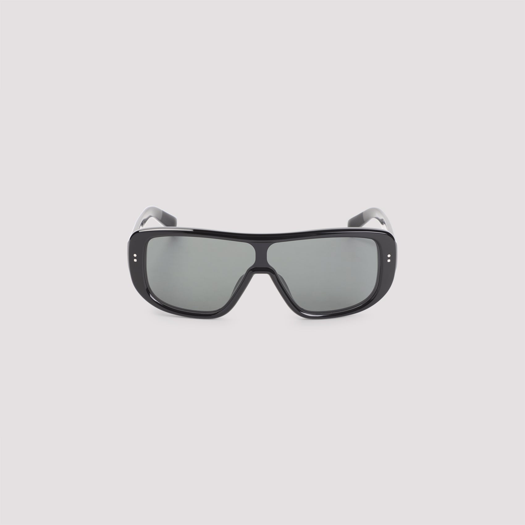 Oversized Rectangular Frame Sunglasses With Metallic Accents