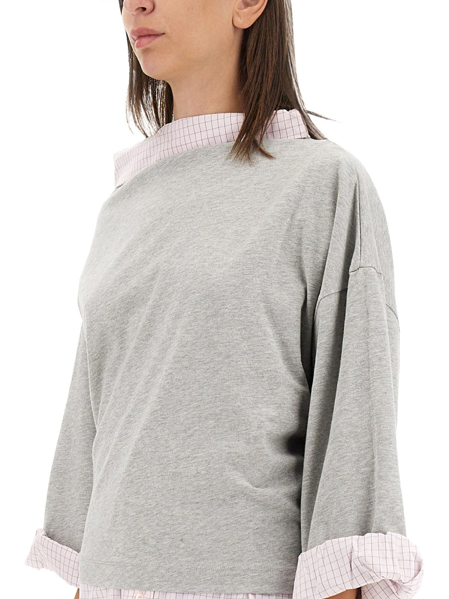 Cotton Shirt Sweatshirt