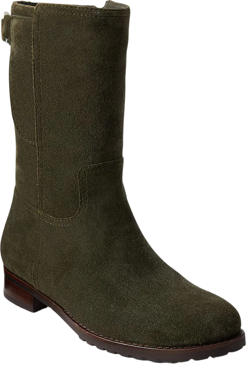 Elegant Mid-Boots With Decorative Strap