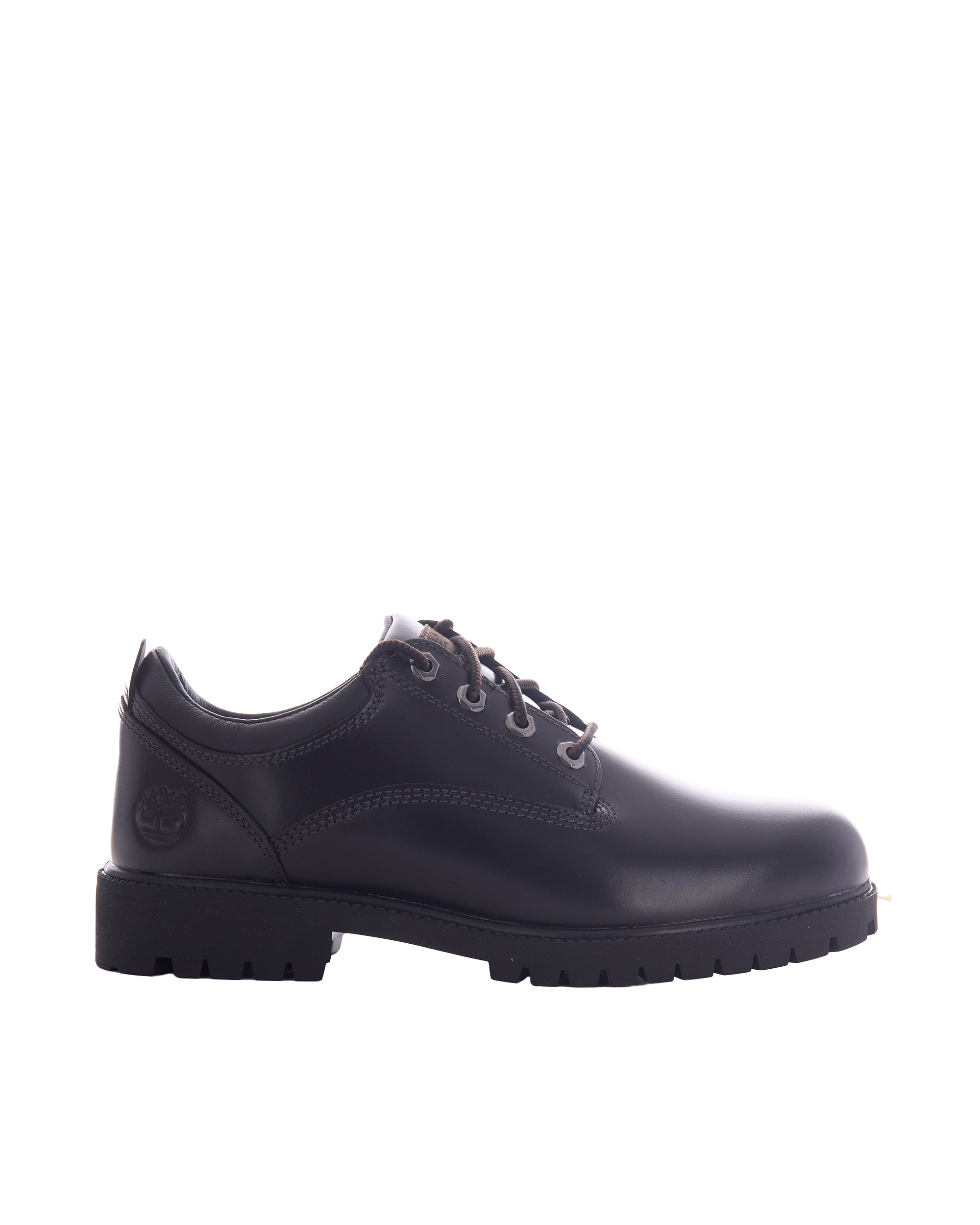 Black Full-Grain Lace-Up Shoes