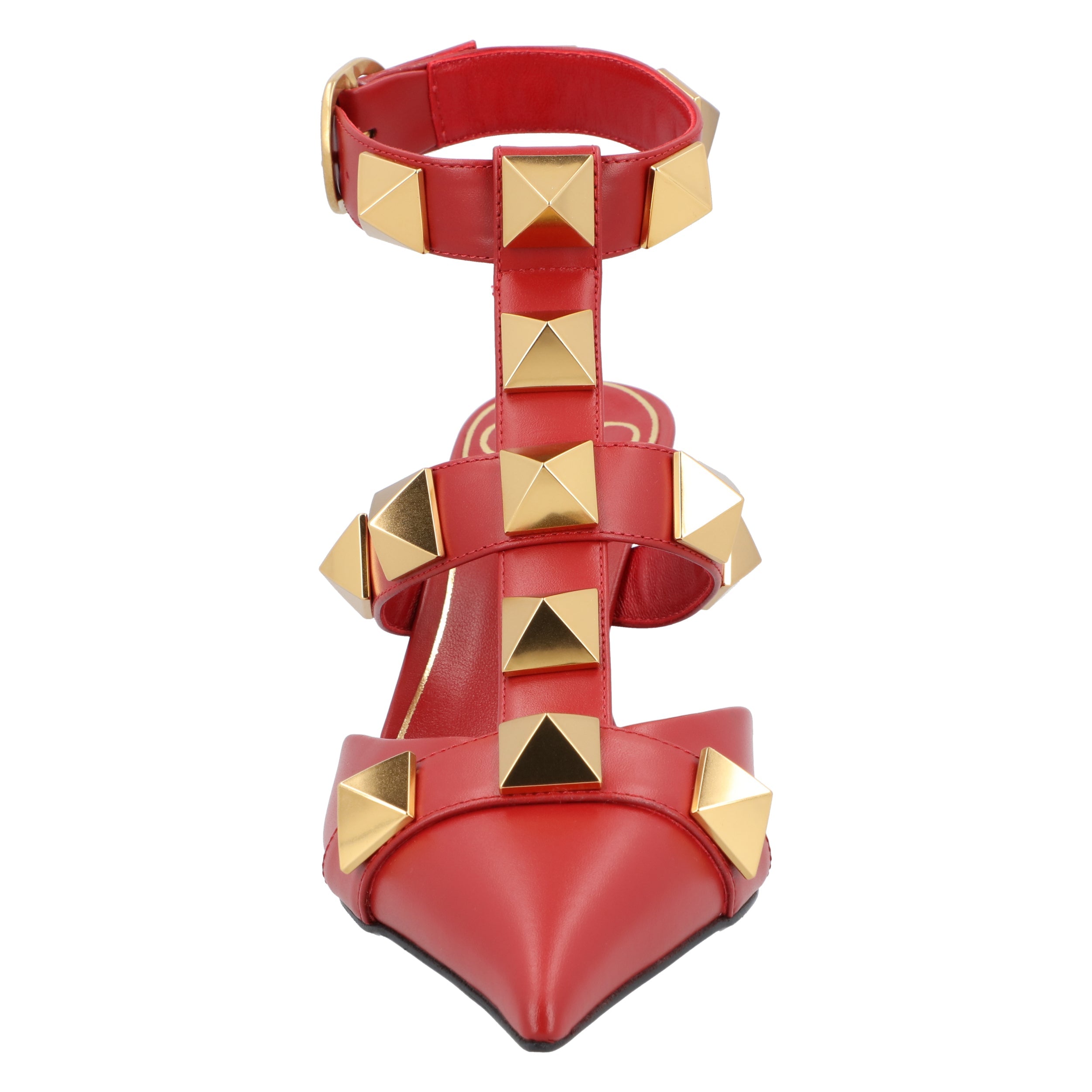 Roman Stud Pumps 80Mm Red