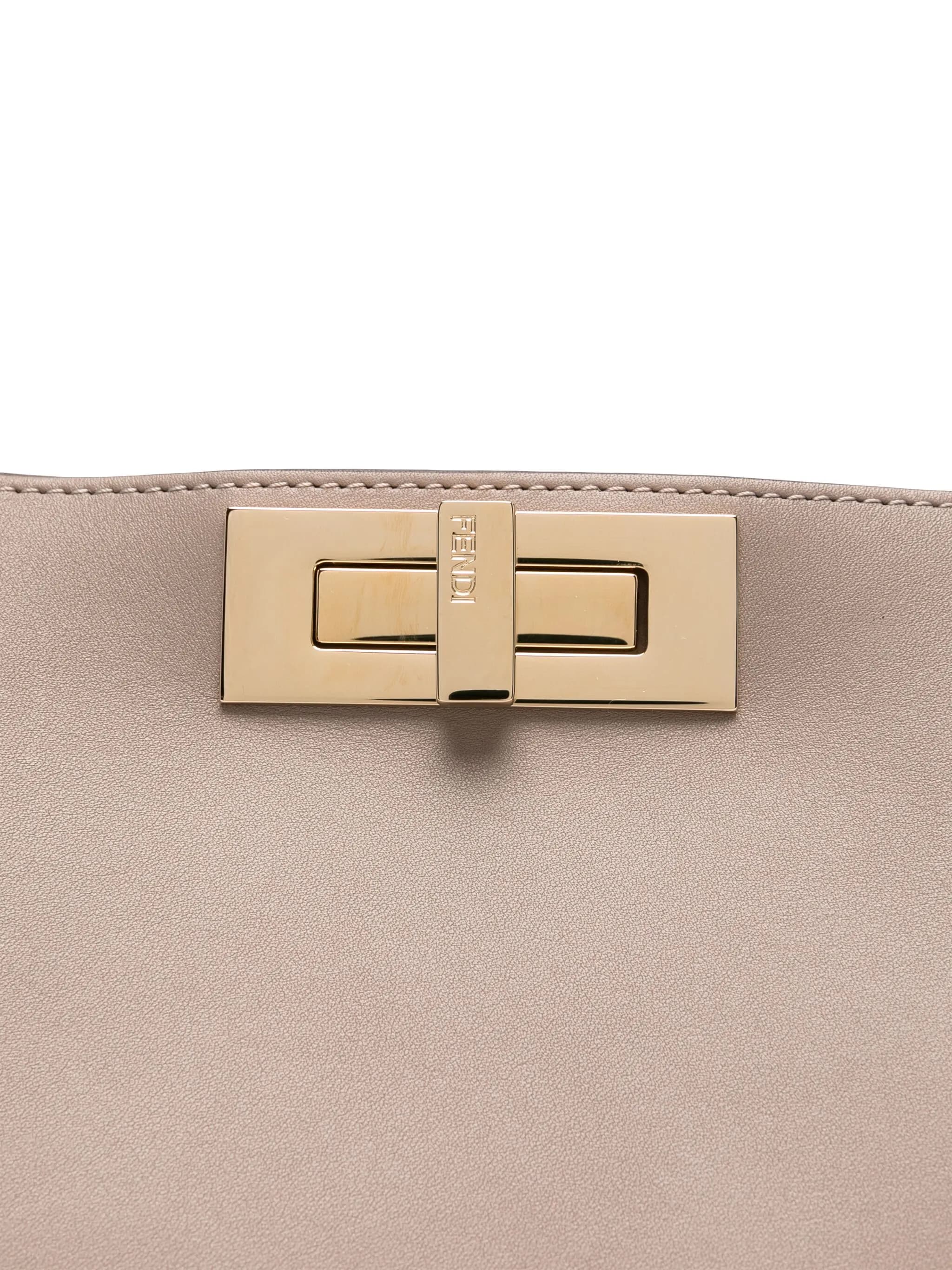 Peekaboo Soft Calf Leather Suede Handbag