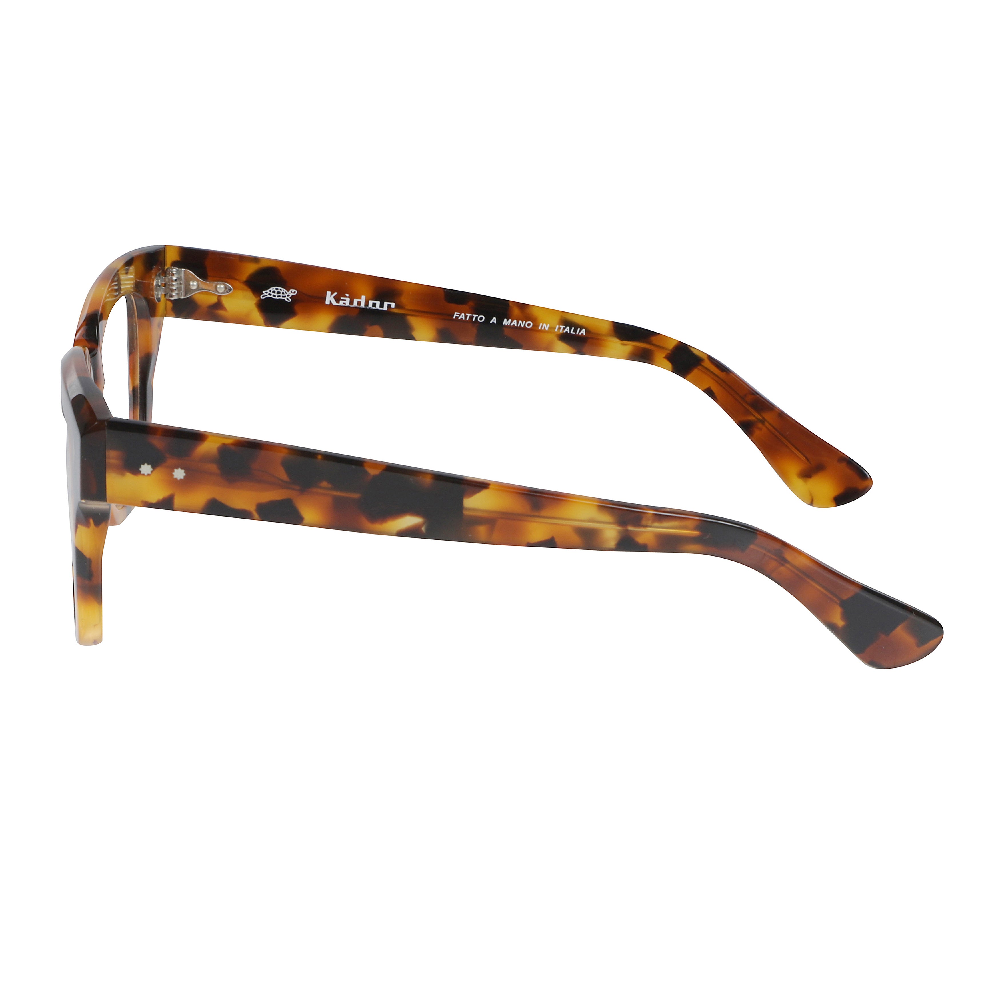 Rombo Classic Tortoiseshell Rectangular Frame Kador Eyeglasses