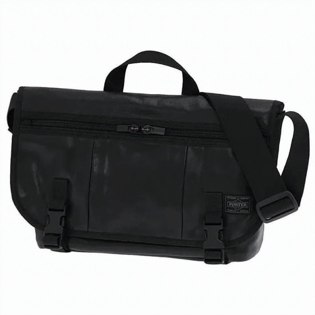 Structured Black Cowhide Leather Tote Bag