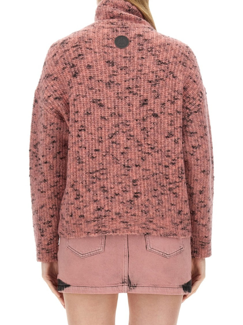 Textured Knit Turtleneck Shirt