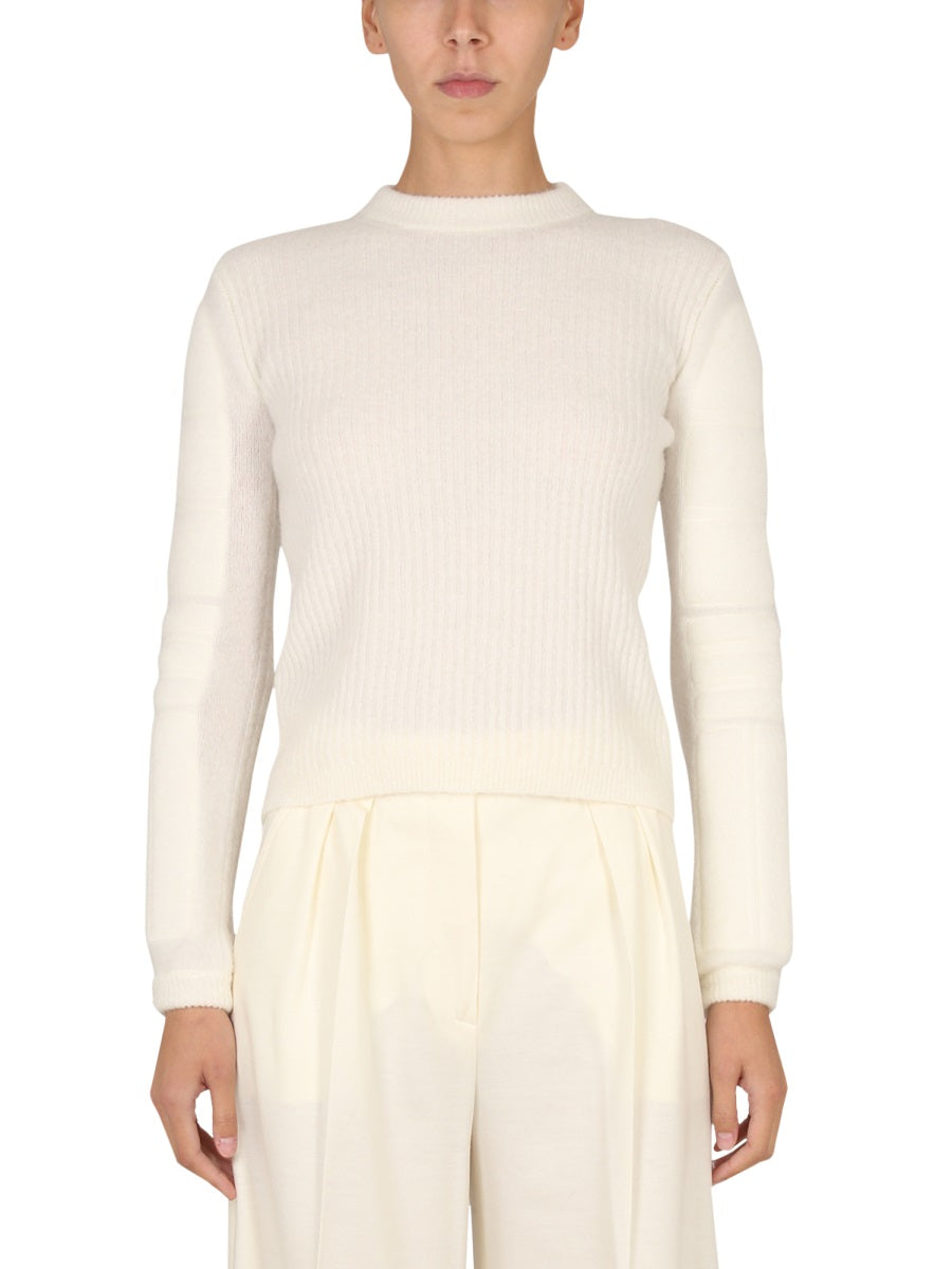 Stretch Mohair Yarn Knit Sweater