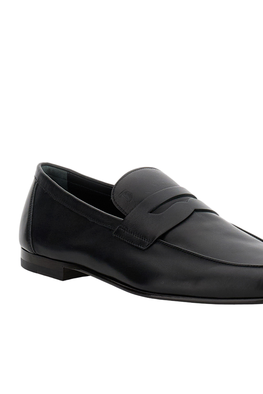 Classic Leather Moccasin With Subtle Monogram Detail