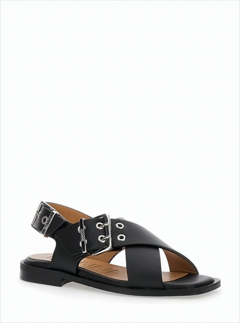 Crisscross Sandals with Adjustable Ankle Strap