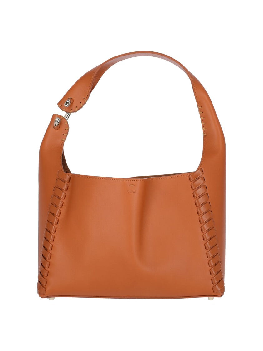 Logo Shoulder Bag – Brown