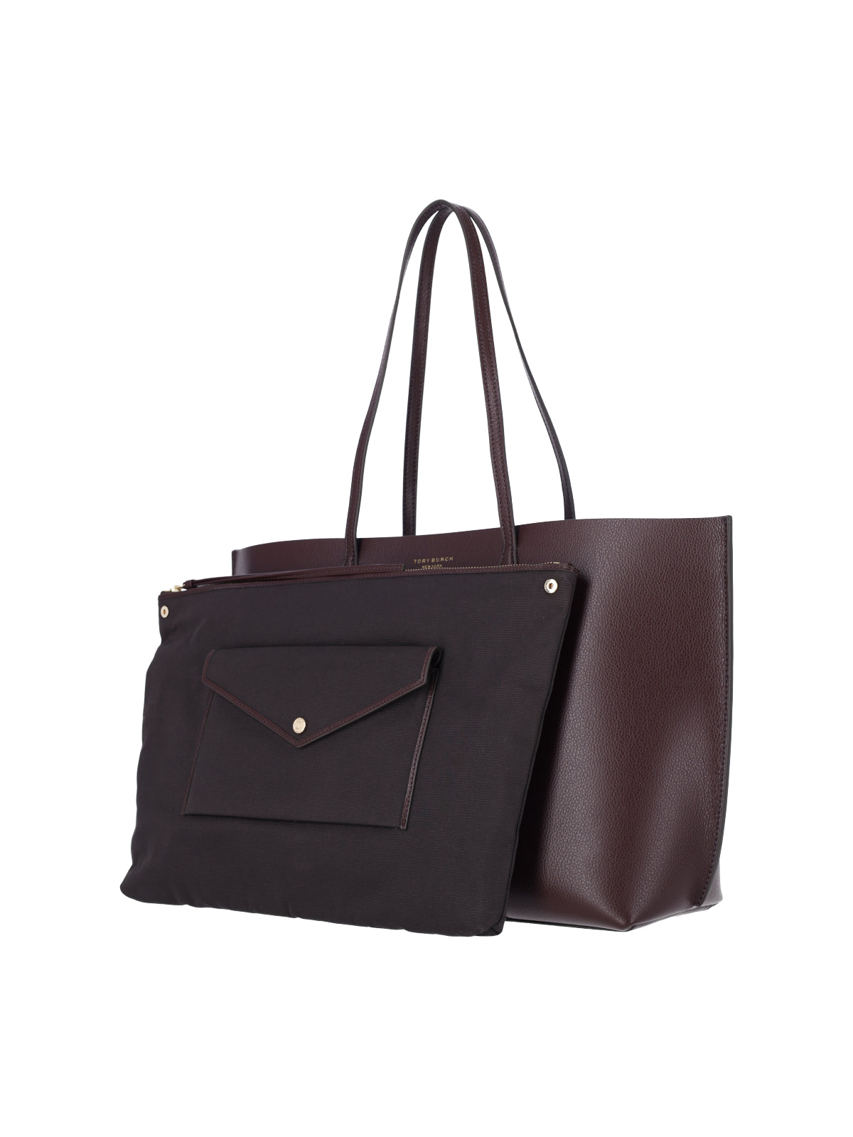 Burgundy Perry Embossed Logo Tote Bag