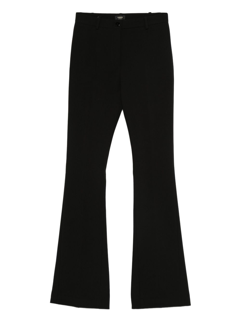 Slim-Fit Black Trousers With Flare