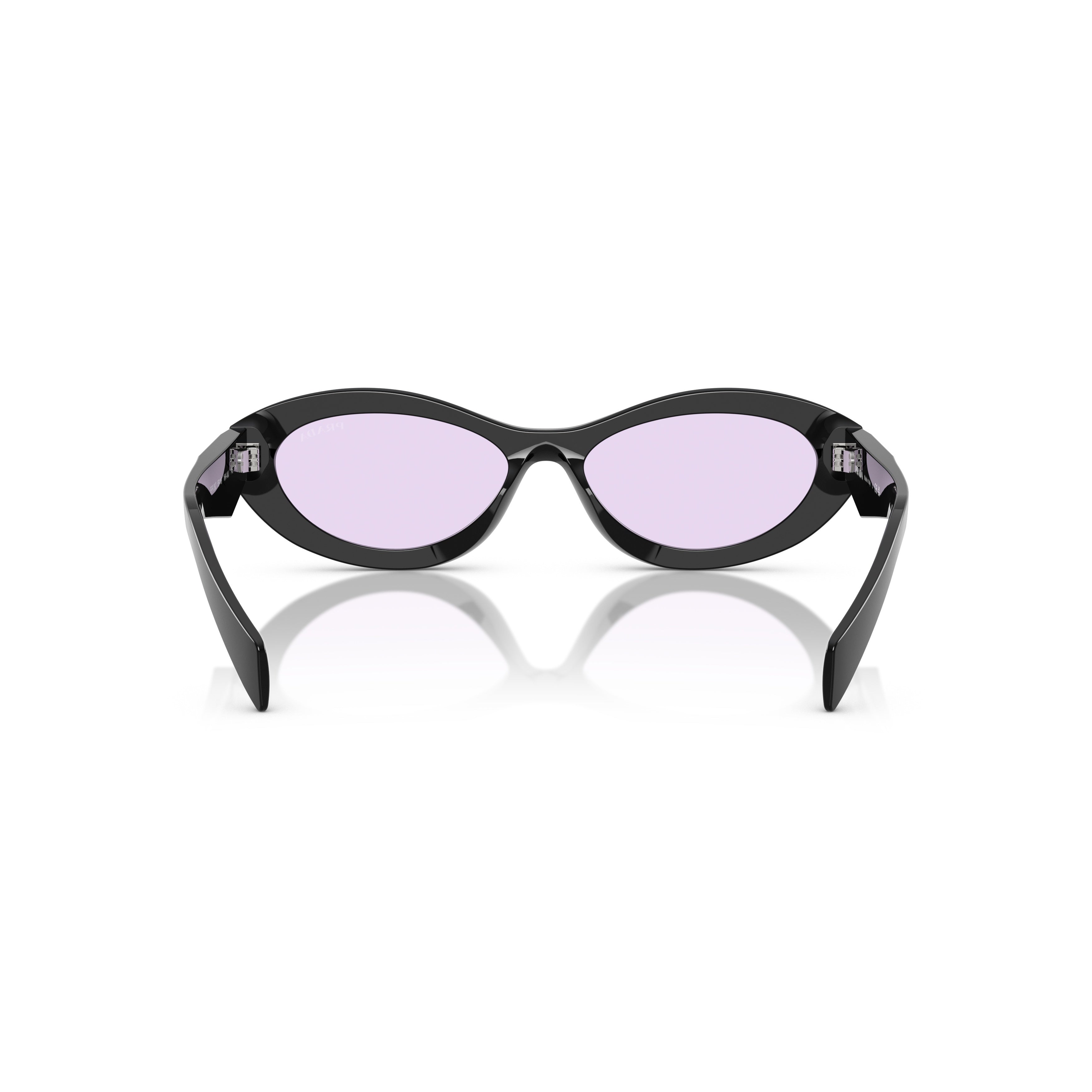 0pr 26zs Oval Black Acetate Sunglasses